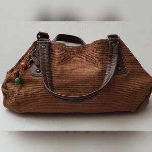 Fossil Brown Satchel Bag